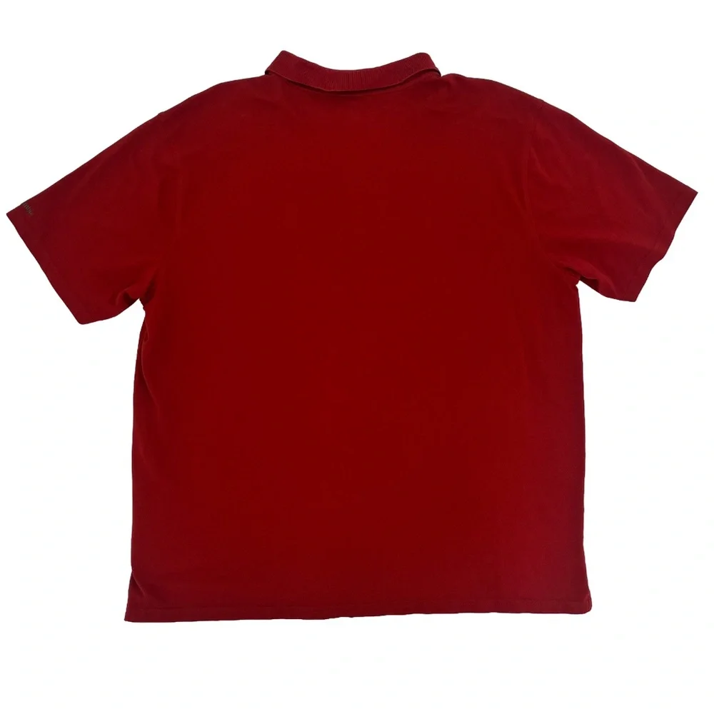 Columbia Sportswear Co. Mens Size XXL Polo Shirt Red Omni-Shade‎ Sun Protection